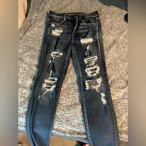 American Eagle Ripped Skinny Jeans